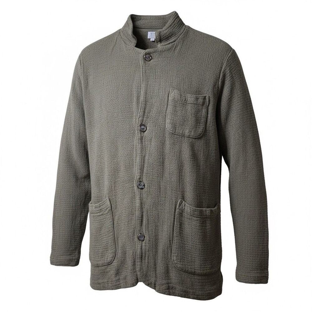 CP SHADES San Francisco Woven LINEN BLEND Women’s Jacket Lagenlook Green Sz SM